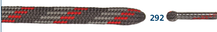 Barth Schnürsenkel Bergsport halbrund rot/grau 180cm